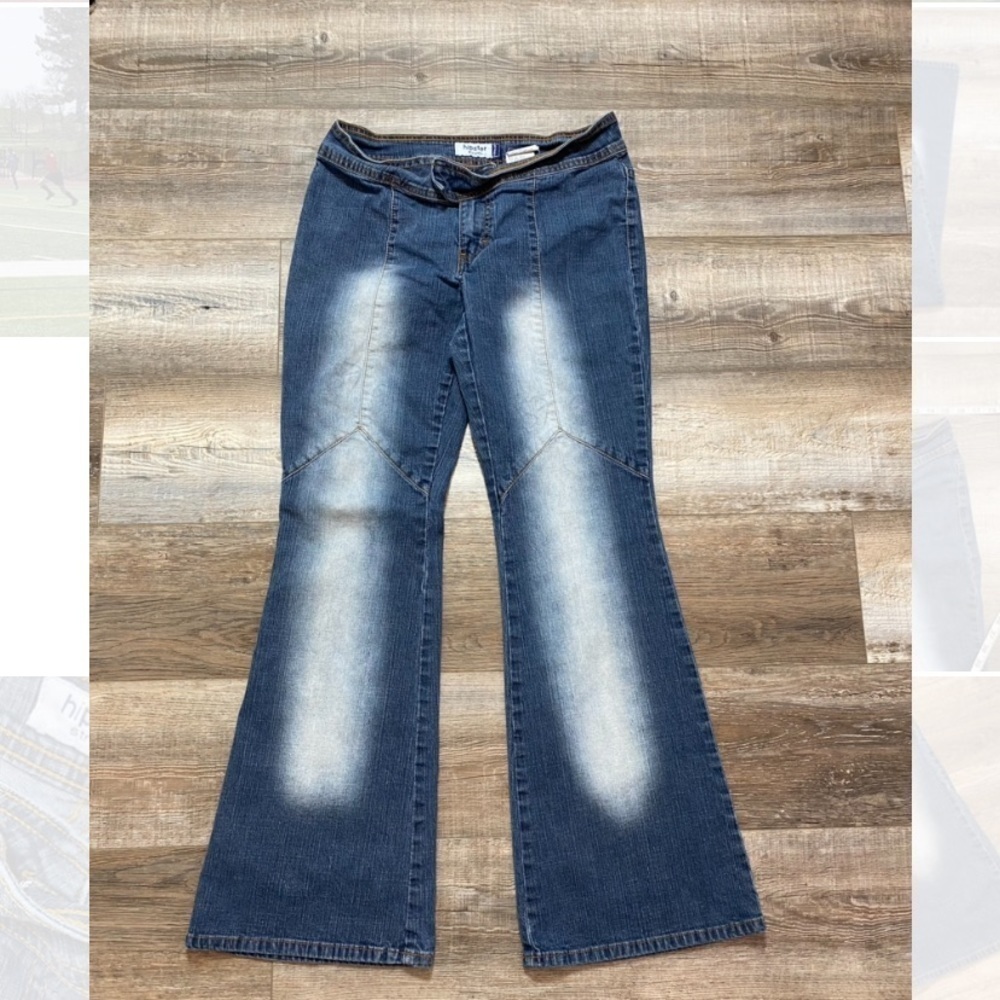 Jordache hipster flare boho denim blue jeans 11/12
